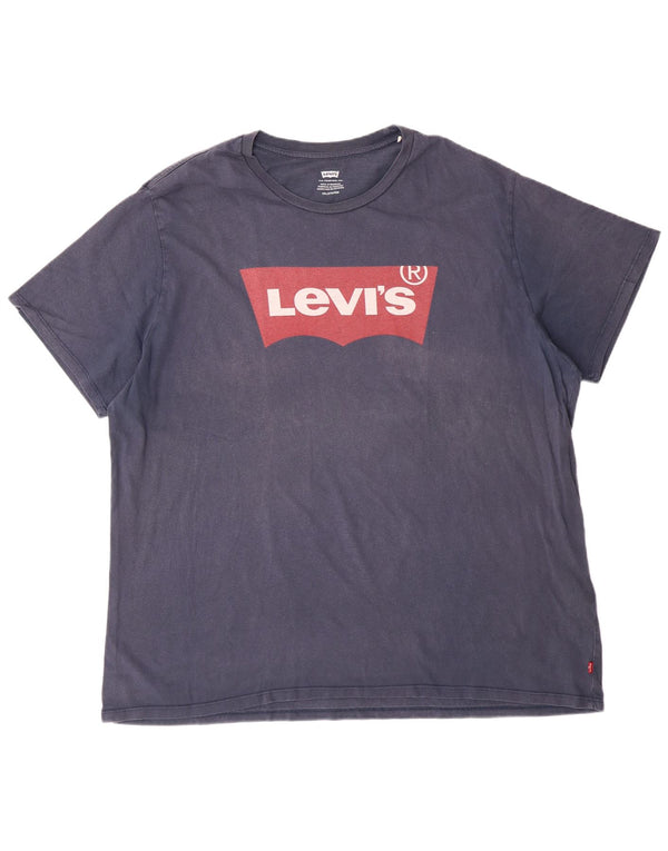 Levi's Camiseta gráfica para hombre Top 3XL Algodón azul marino