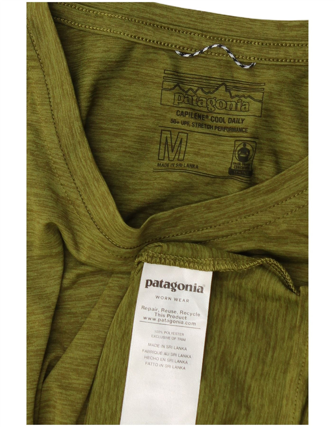 Camiseta Patagonia Hombre Top Medium Khaki Moteado Poliéster