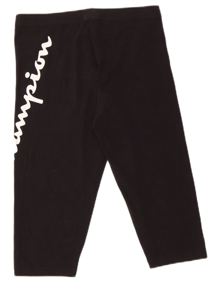 Champion Leggings Capri Gráficos para Mujer Reino Unido 10 Pequeño Negro