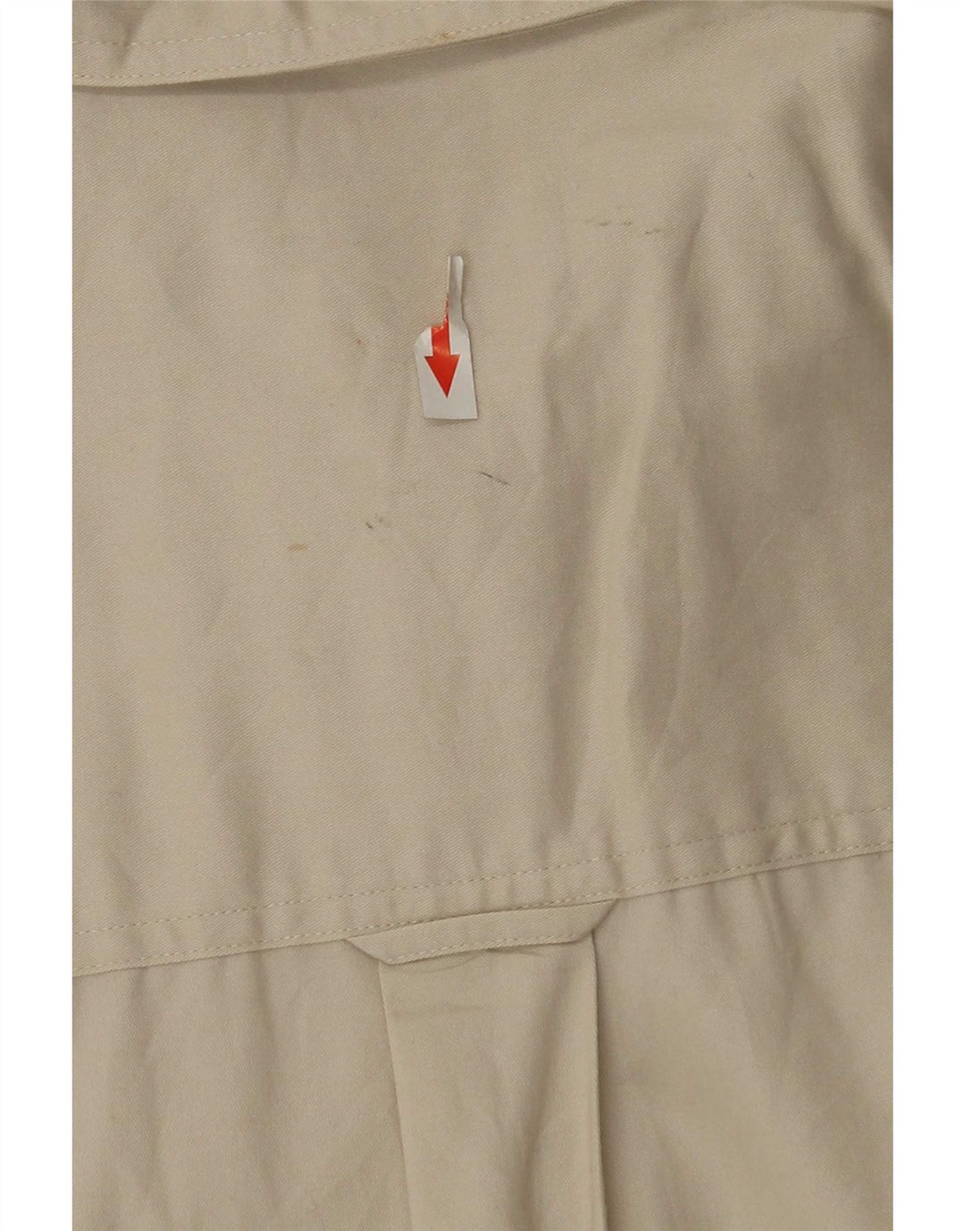 Chaps Camisa de fácil cuidado para hombre, tamaño grande, algodón beige