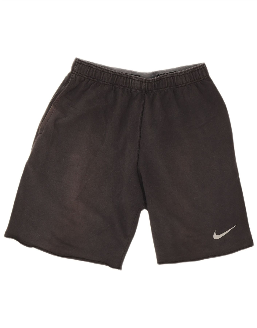 Nike Dri Fit - Pantalones cortos deportivos para hombre, algodón negro mediano