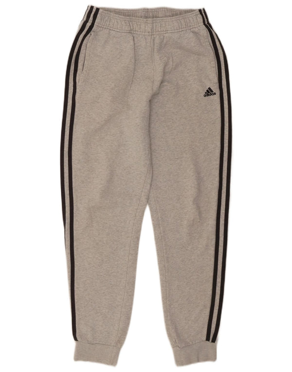 Adidas - Pantalón de chándal para niño, 13-14 años, algodón moteado gris