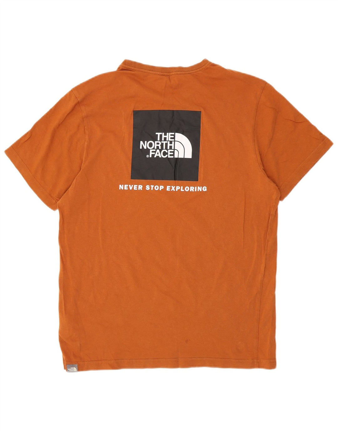 The North Face Camiseta gráfica para hombre Top de algodón naranja medio