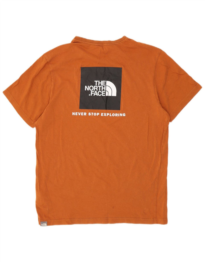 The North Face Camiseta gráfica para hombre Top de algodón naranja medio
