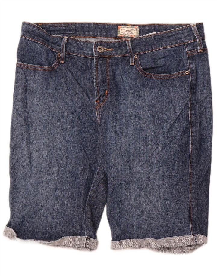 Levi's Bermudas 545 para mujer, pantalones cortos de mezclilla, talla 10, grande, W34, algodón azul