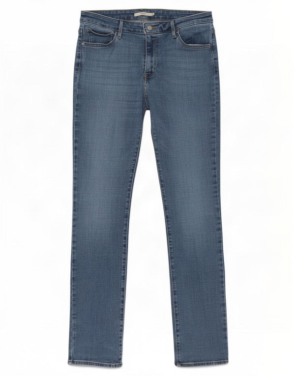 Levi's Mujer 712 Slim Jeans W32 L34 Algodón Azul