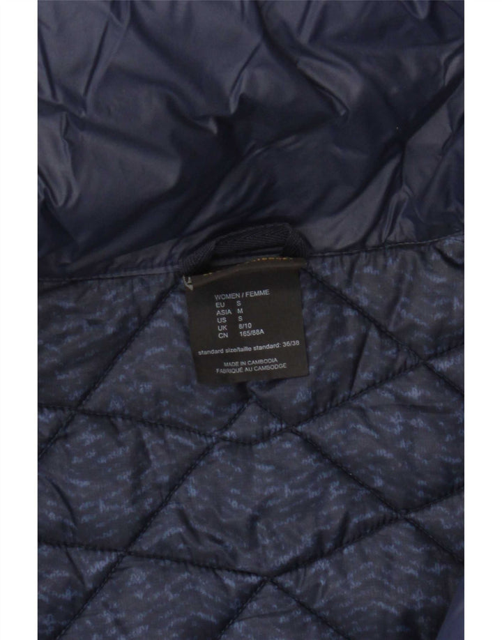 Jack Wolfskin Chaqueta acolchada para mujer UK 8/10 Small Azul marino Nylon