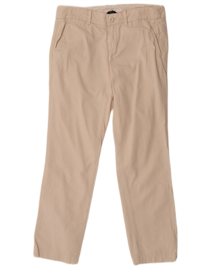 J. Crew Pantalones chinos rectos para mujer US 6 Medium W30 L30 Algodón beige