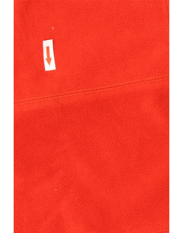 Asics Mujer Zip Neck Fleece Jumper Medium Rojo Poliéster