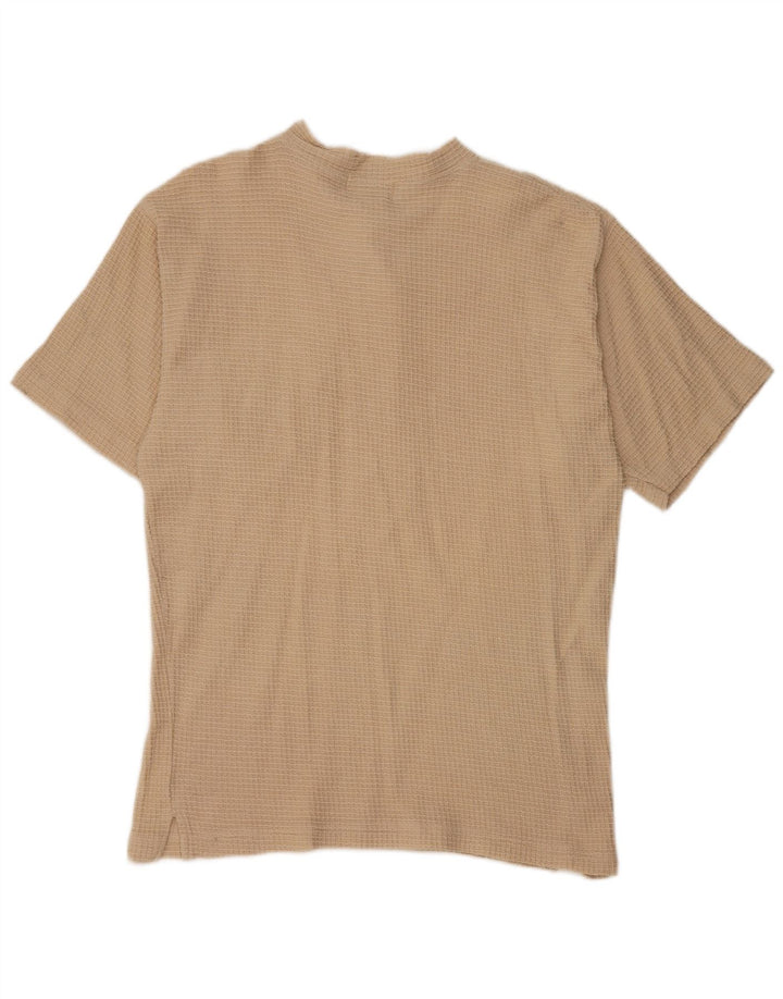 Berto Lucci Hombre Camiseta Top Small Beige Algodón