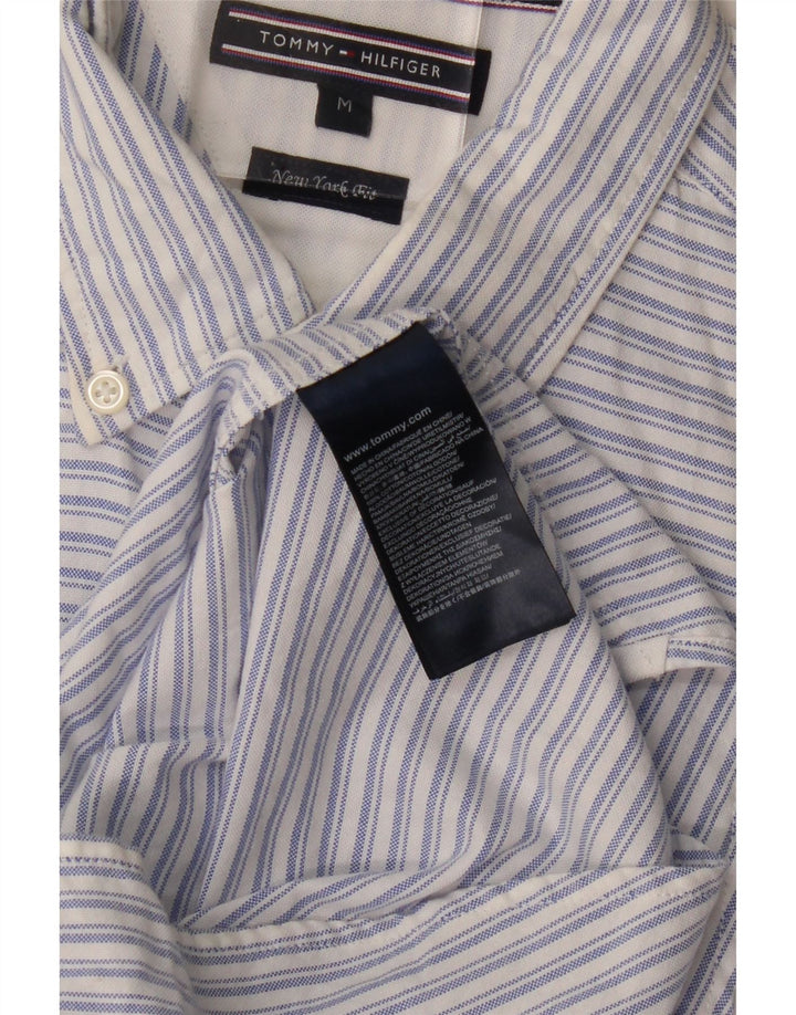 TOMMY HILFIGER Camisa New York Fit de algodón a rayas en azul medio