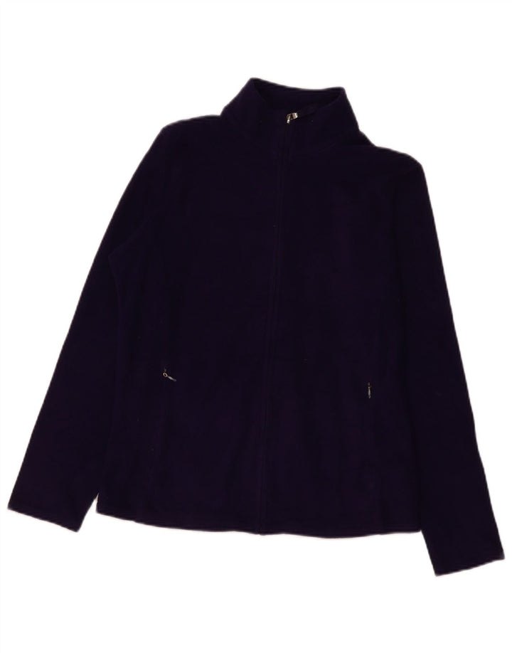 Marks & Spencer Chaqueta polar para mujer UK 12 Poliéster morado mediano