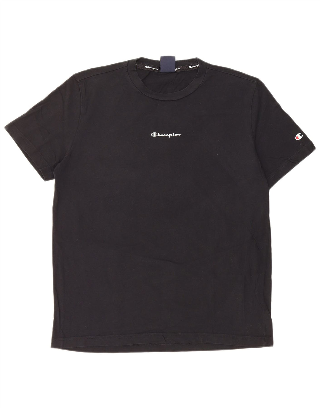 Champion Camiseta gráfica para hombre Top Medium Black Cotton