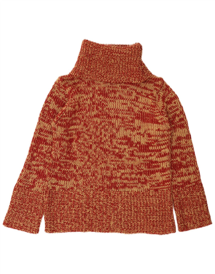 Suéter tipo jersey con cuello vuelto para mujer de Blue Motion UK 46 Large Red Moteado