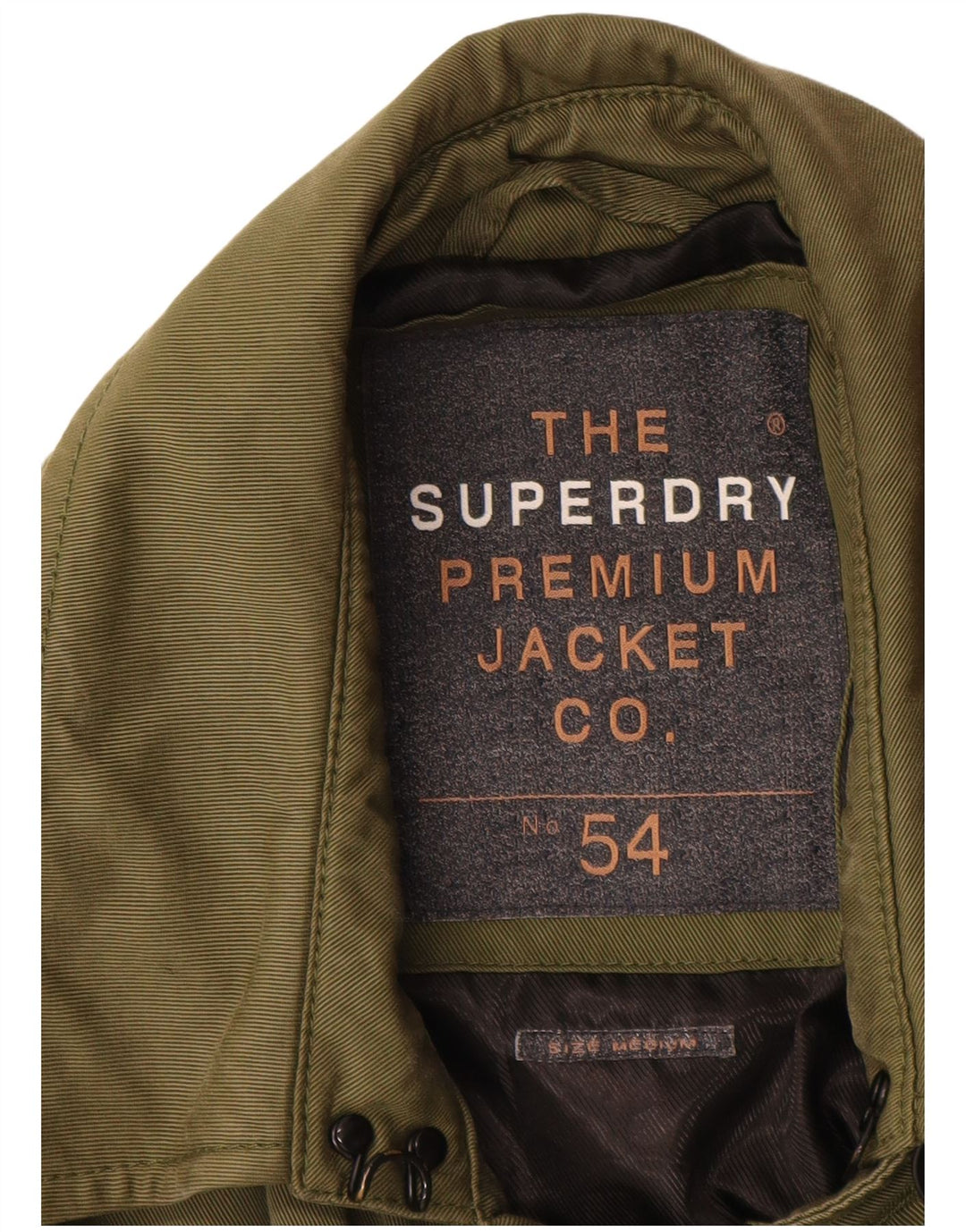 Superdry Abrigo para mujer UK 44 Medium Khaki Lyocell