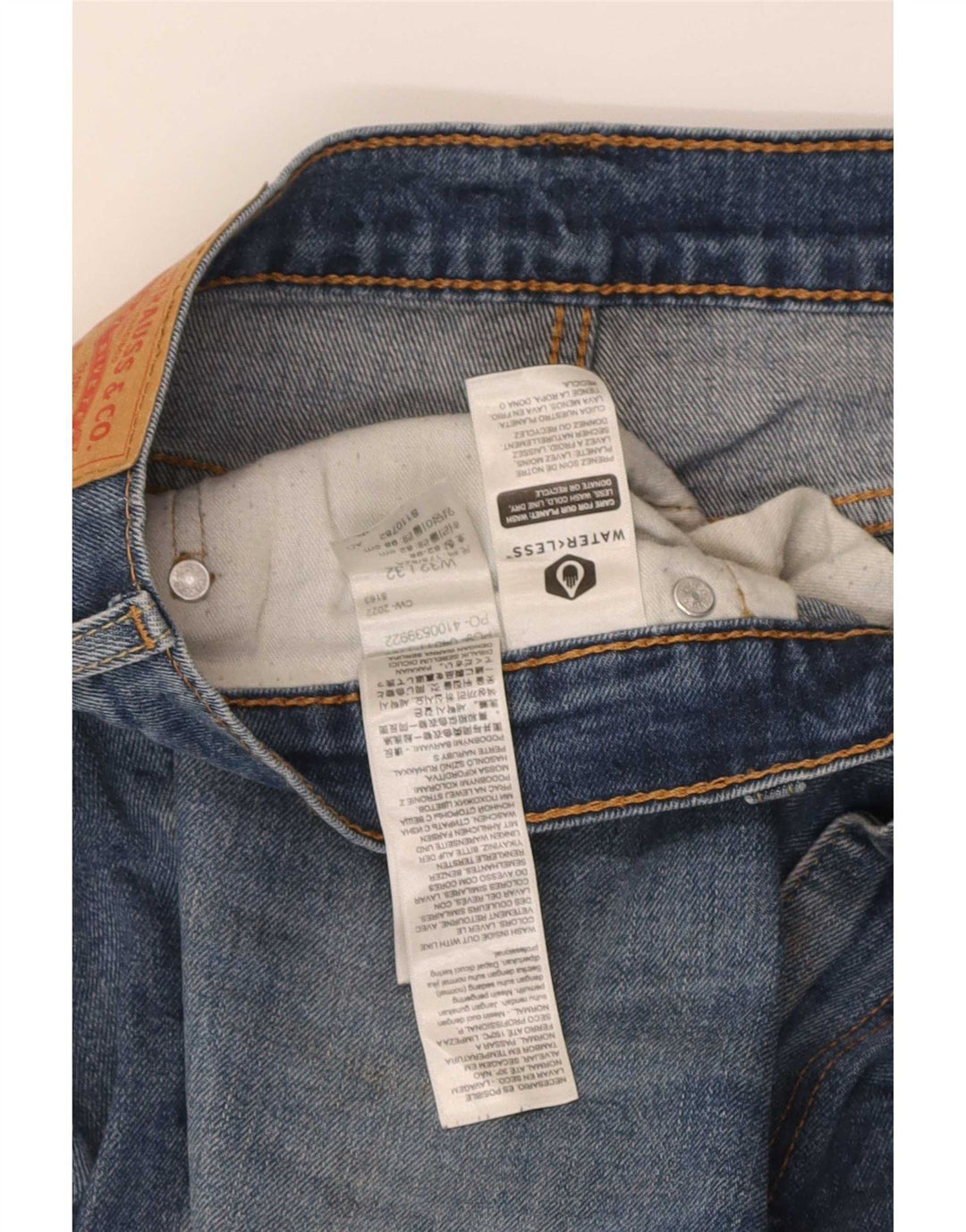 Levi's Hombre 511 Slim Jeans W32 L32 Algodón Azul