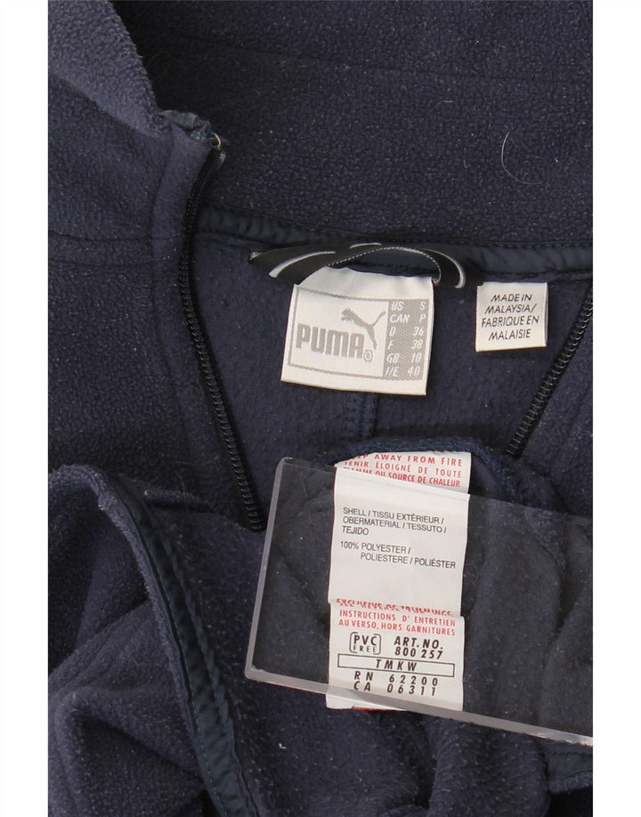 PUMA Chaqueta polar para mujer UK 10 Small Poliéster azul marino