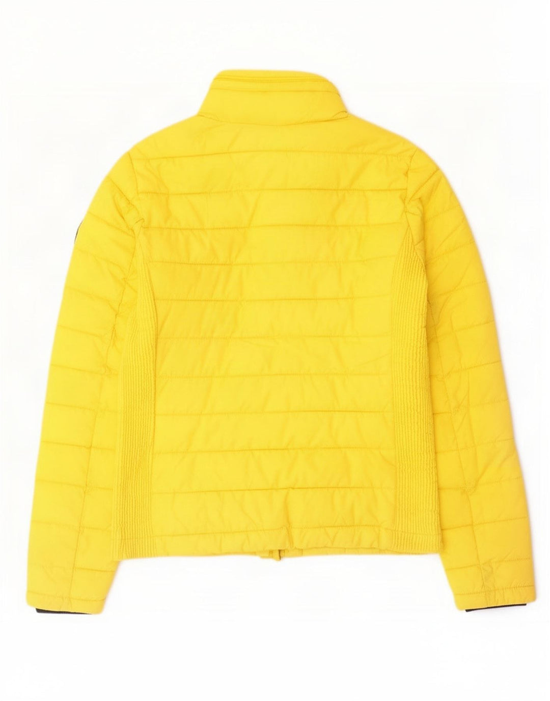 Superdry Chaqueta Acolchada Mujer UK 42 Poliéster Amarillo Mediano