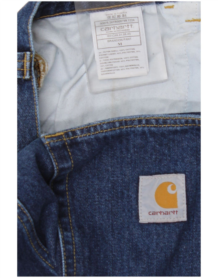 CARHARTT Vaqueros cónicos para hombre medianos W36 L29 algodón azul