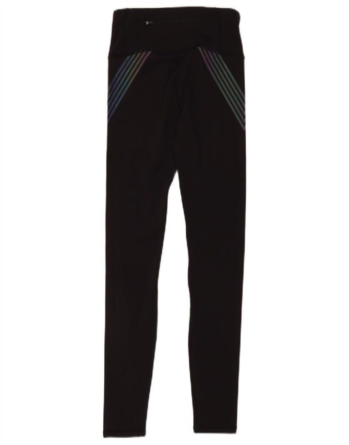SUPERDRY Leggings gráficos para mujer UK 6 Small Poliéster negro