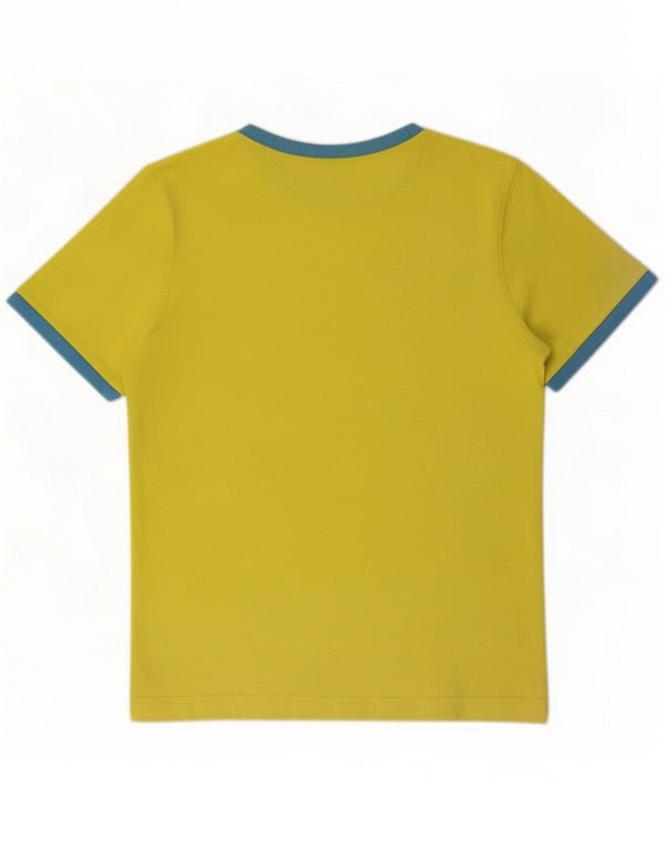 Puma Mens Graphic T-Shirt Top Small Yellow