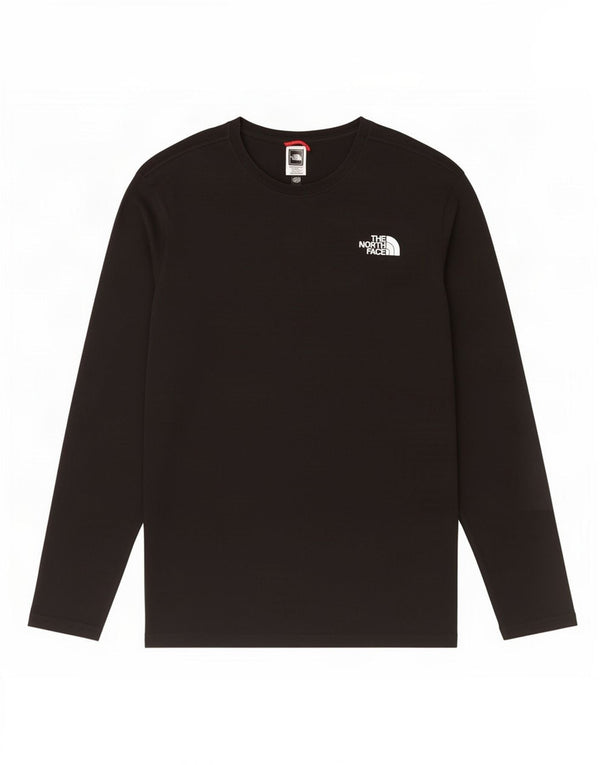 The North Face Hombre Top Gráfico Manga Larga Pequeño Algodón Negro