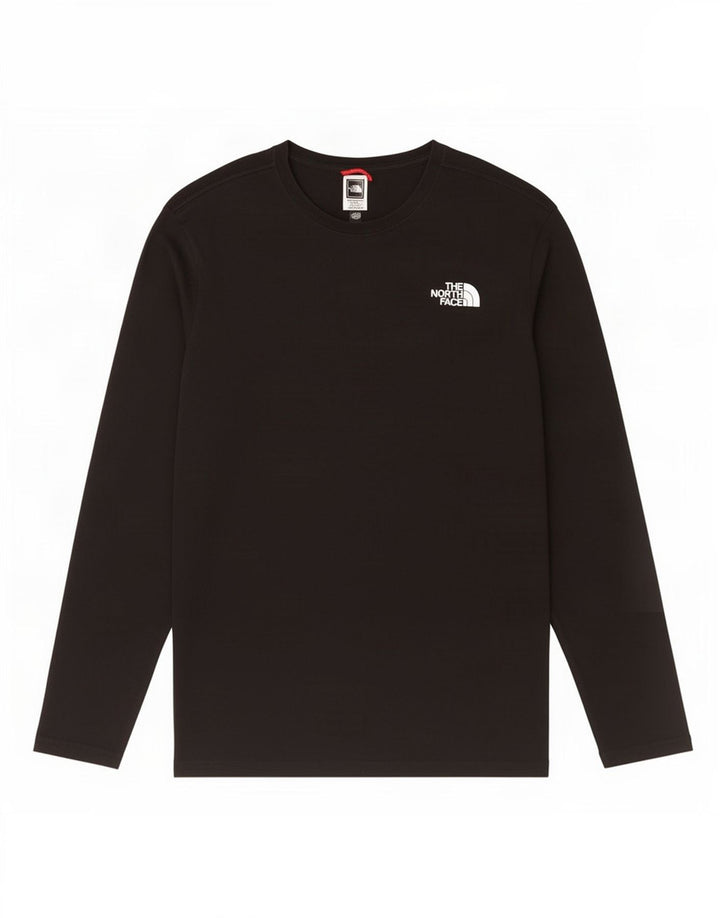 The North Face Hombre Top Gráfico Manga Larga Pequeño Algodón Negro