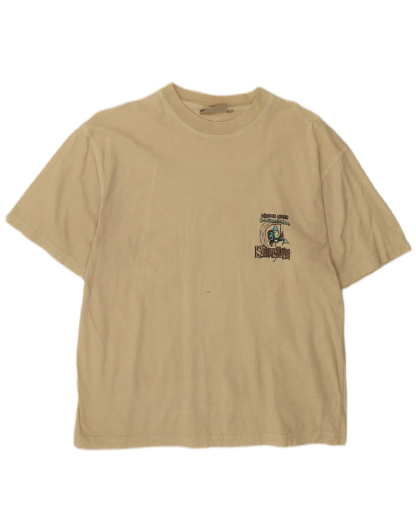 Weird Fish Camiseta gráfica para hombre Top Algodón beige medio