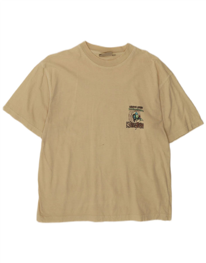 Weird Fish Camiseta gráfica para hombre Top Algodón beige medio