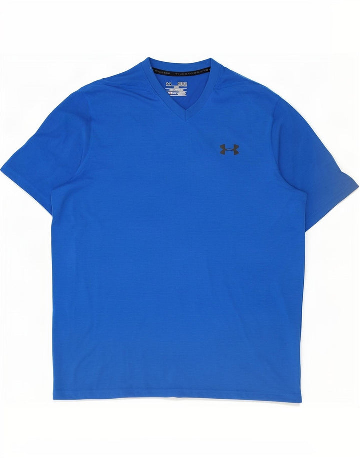 Under Armour Hombre Heat Gear Camiseta Top Poliéster Azul Medio