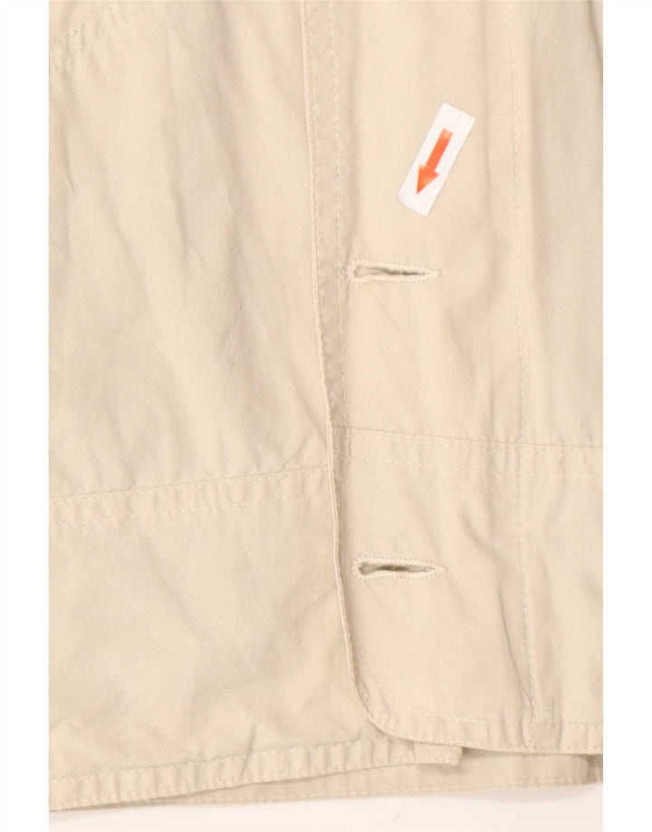 Vintage hombres bomber chaqueta Reino Unido 38 algodón beige medio