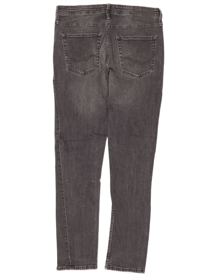 JACK & JONES Vaqueros slim GLENN para hombre W32 L32 Algodón gris