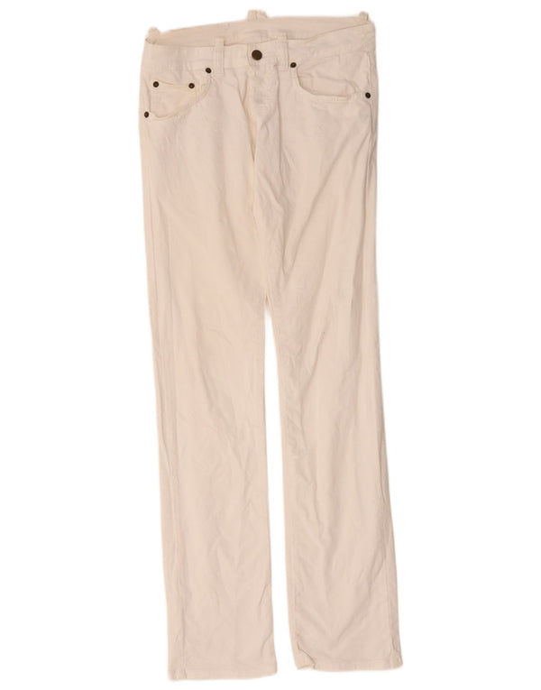 Iceberg Vaqueros ajustados de cintura baja para mujer W29 L33 Algodón blanco