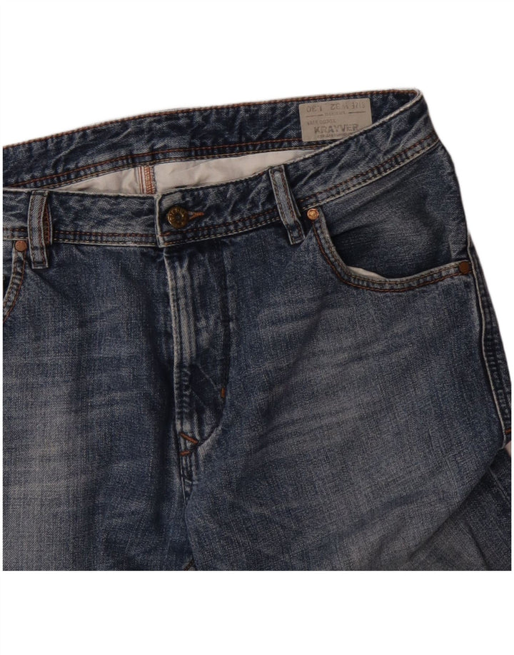 Diesel Hombre Krayver Regular Slim Jeans W32 L30 Algodón Azul