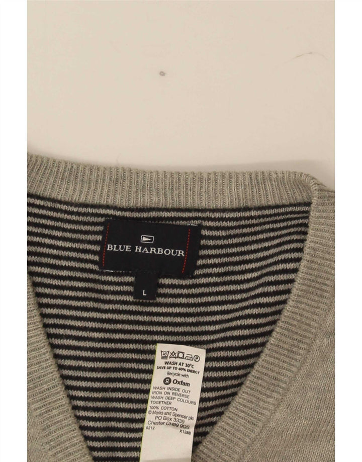 Marks & Spencer - Camiseta sin mangas para hombre, color azul, algodón gris grande