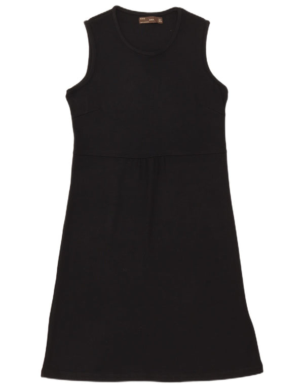 Zara Vestido básico sin mangas para mujer UK 44 Large Rayón negro
