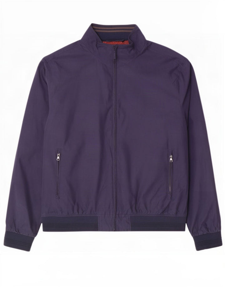 Marks & Spencer Chaqueta Bomber para Hombre UK 46 3XL Azul Marino Poliéster