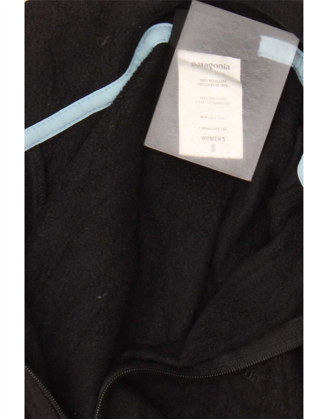 Chaqueta polar Patagonia para mujer UK 10 Small Poliéster negro