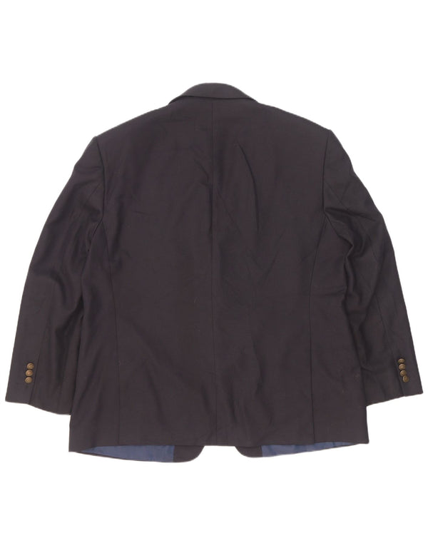 Marks & Spencer Chaqueta tipo blazer de 2 botones para hombre UK 46 XL Poliéster azul marino