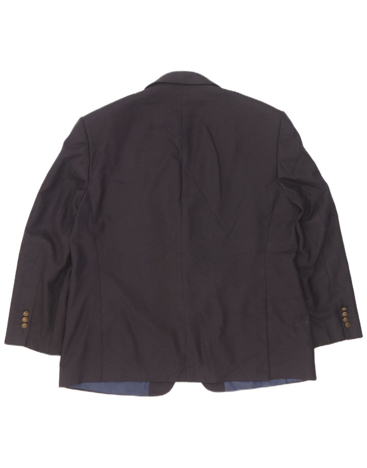 Marks & Spencer Chaqueta tipo blazer de 2 botones para hombre UK 46 XL Poliéster azul marino