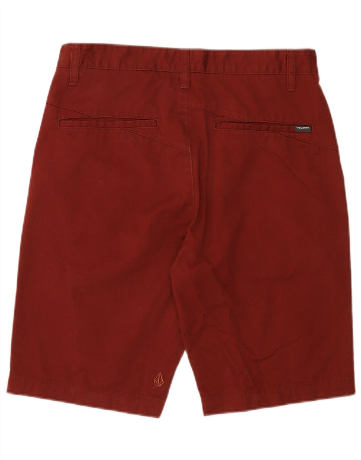 VOLCOM Pantalones cortos chinos para hombre W30 Algodón burdeos medio