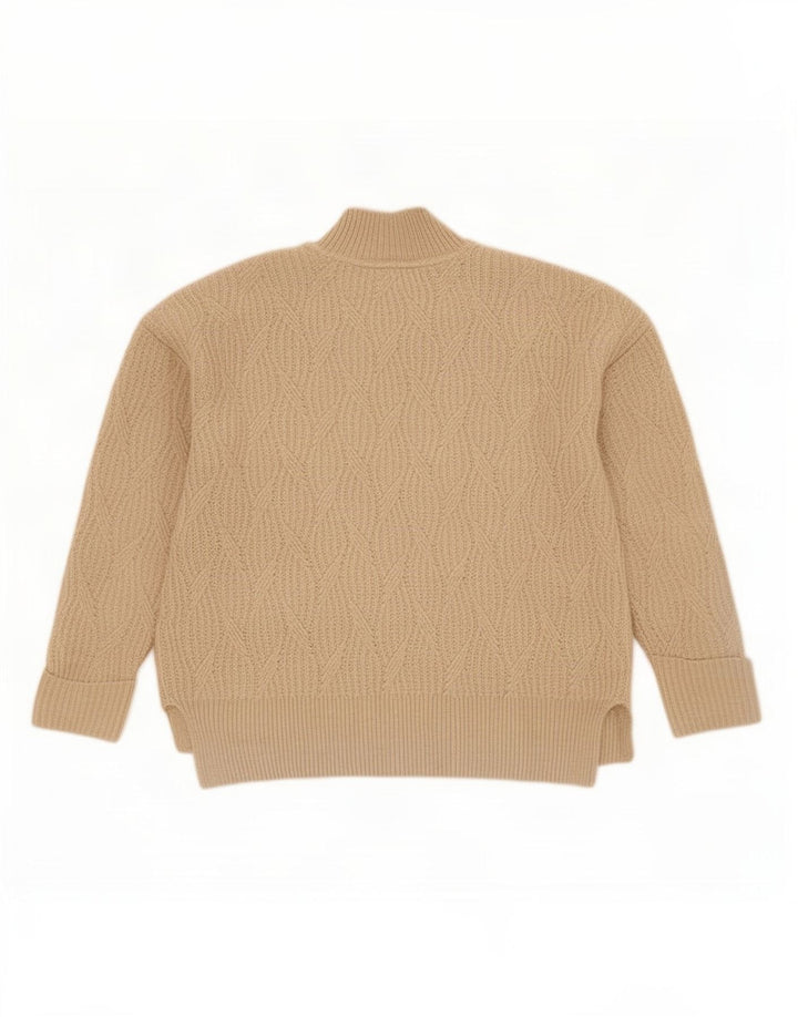 Fat Face - Jersey extragrande con cuello de tortuga para mujer, talla 40, color beige