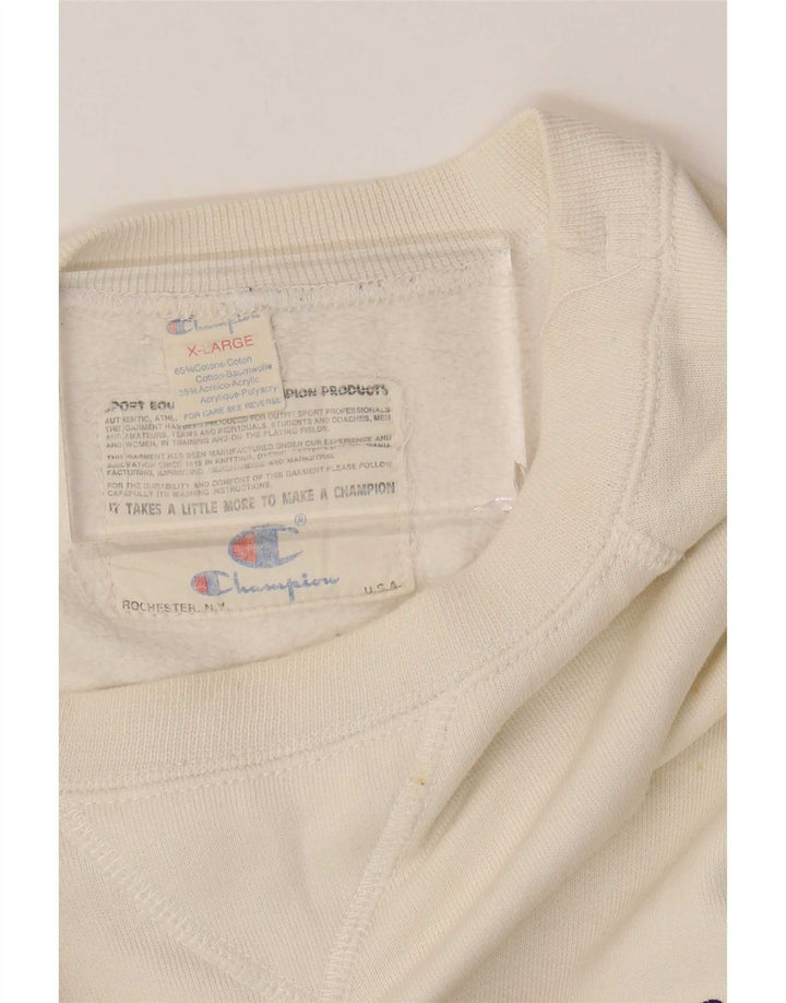 Champion Sudadera Gráfica para Hombre Jumper XL Algodón Blanco