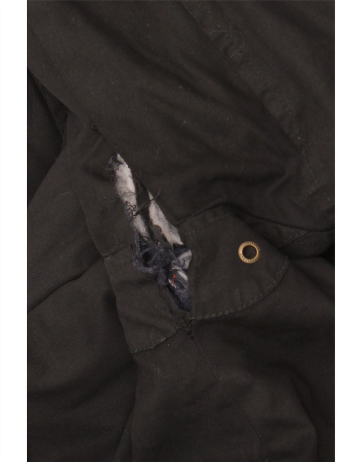 Chaqueta de algodón encerado para hombre Fat Face UK 40 Large Negro