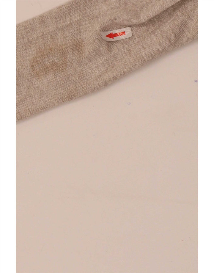 Zara Mujer Longline Open Cardigan Suéter UK 8 Small Beige