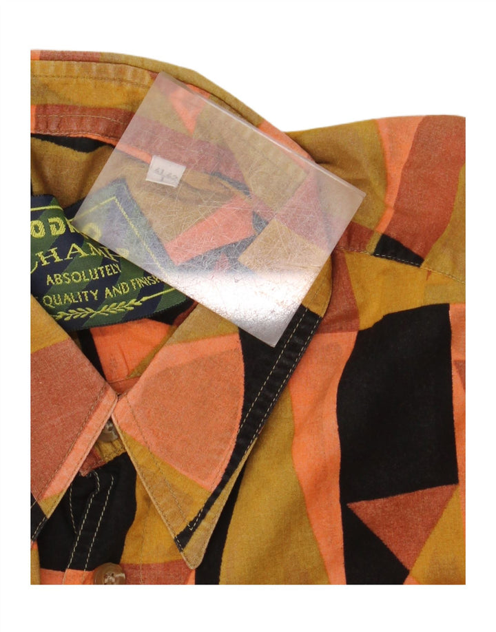RODRIGO Camisa Manga Corta Hombre Talla 41/42 Grande Multicolor Geométrico