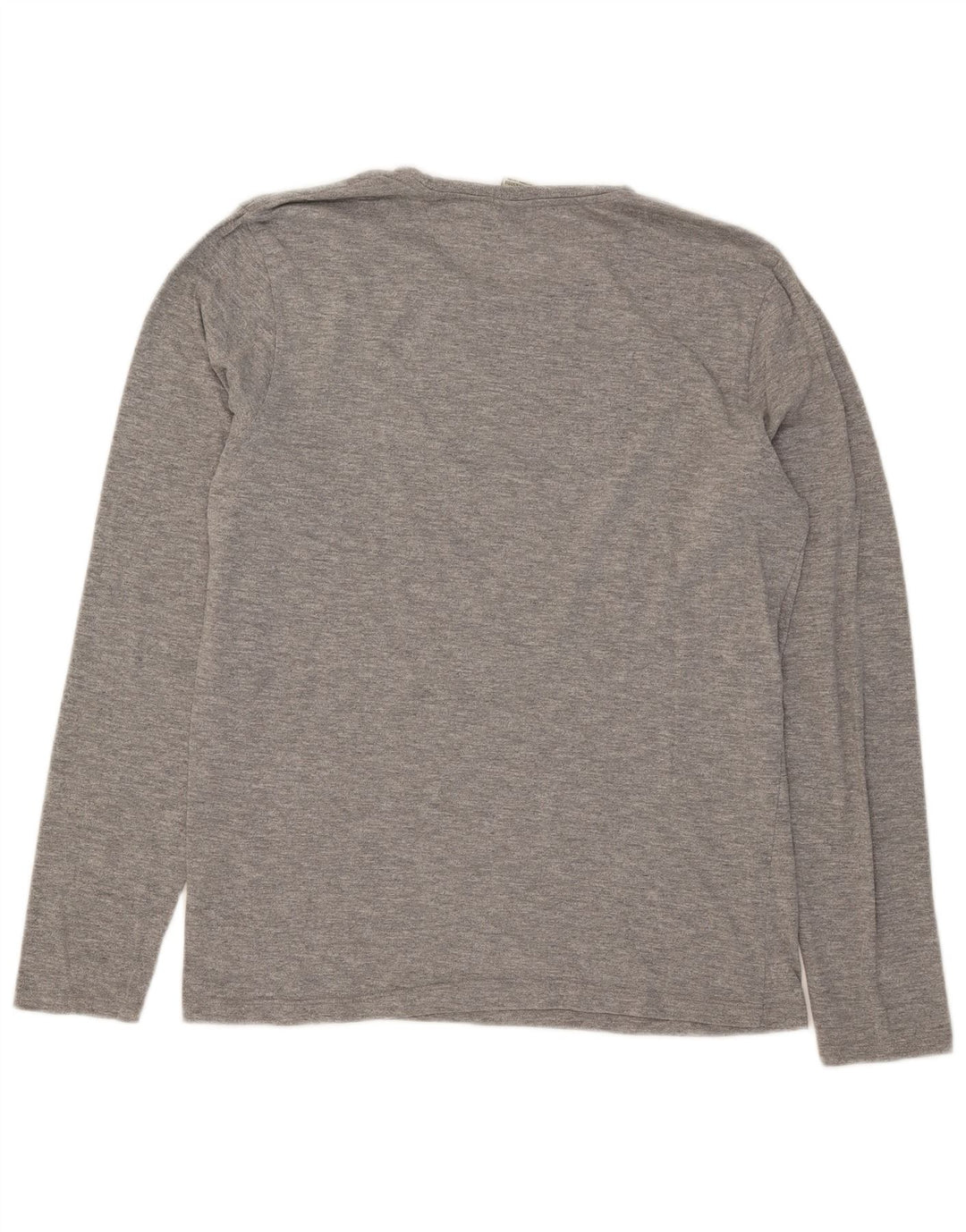 Scotch & Soda Hombre Camiseta De Manga Larga Grande De Algodón Gris