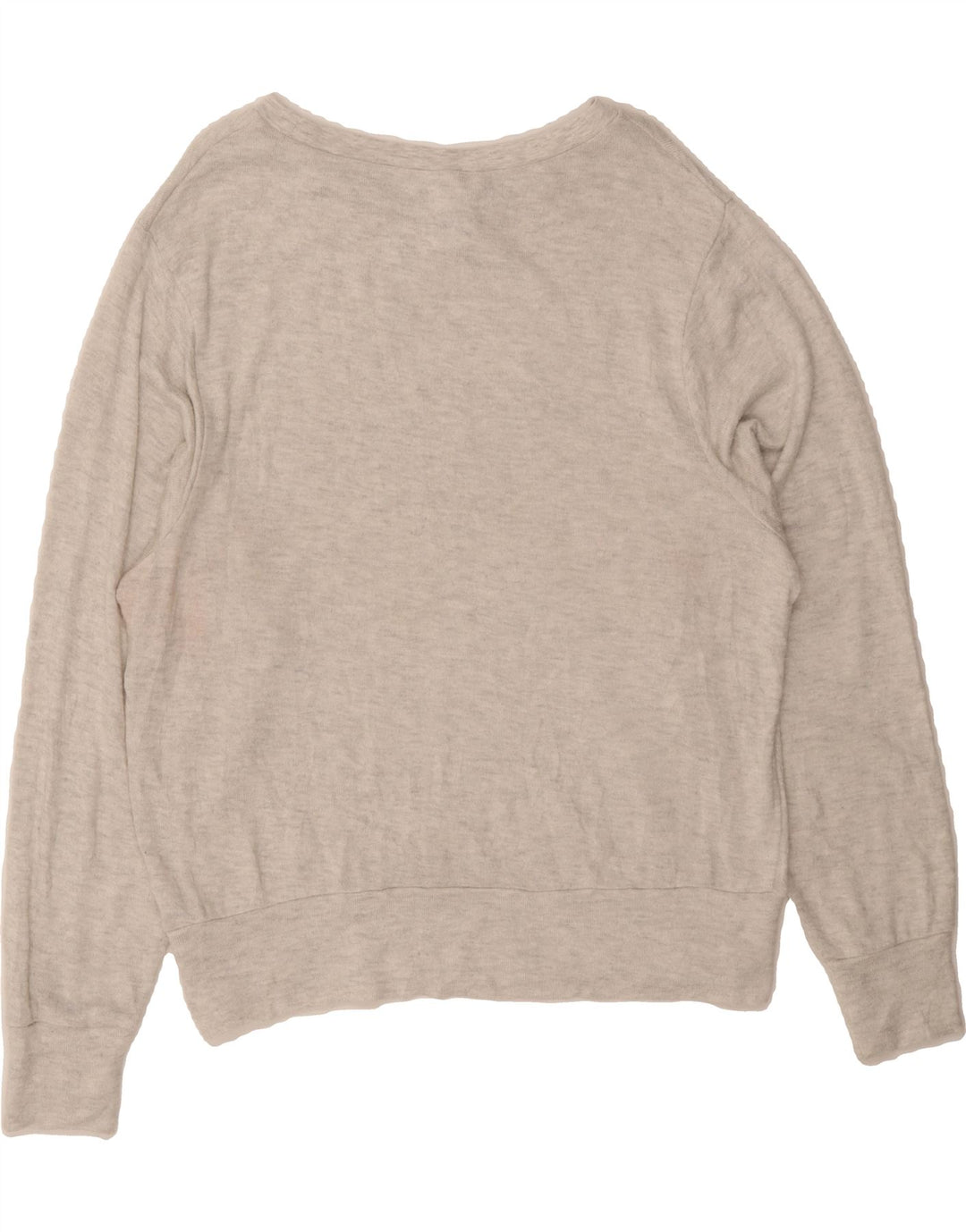 CHAMPION Womens Graphic Boat Neck Jumper Sweater UK 14 Medium Grey Vintage Champion and Second-Hand Champion from Messina Hembry 