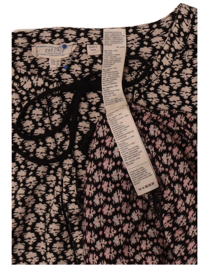 Fat Face Top tipo túnica de manga larga para mujer UK 46 Large Multicolor Floral