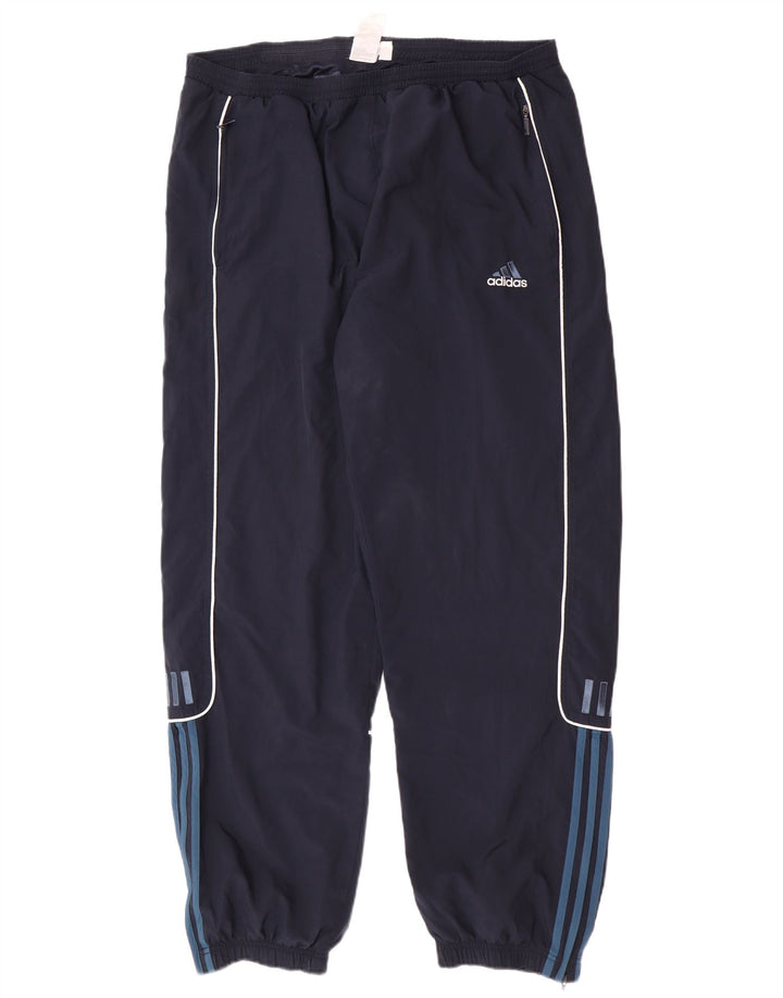 Adidas Pantalones de chándal para hombre Joggers IT 46/48 XL Azul marino Poliéster
